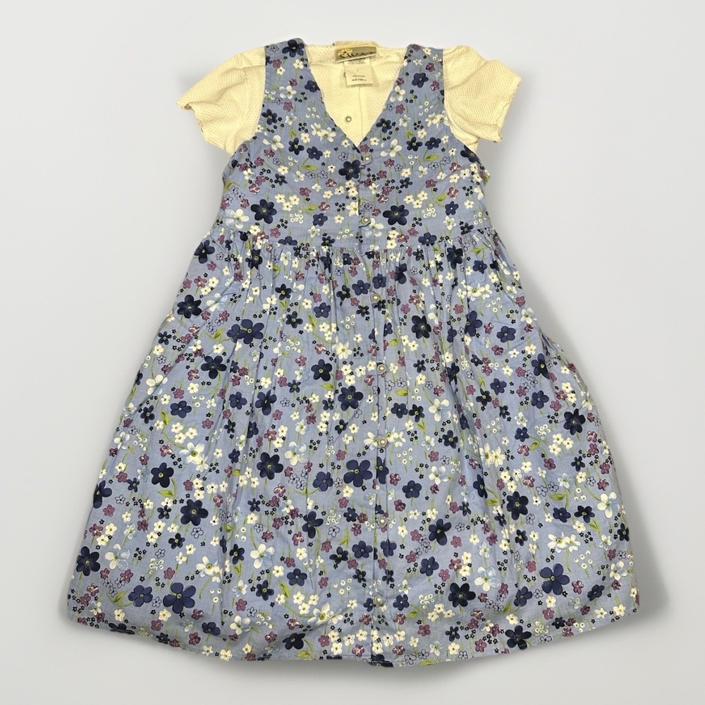 Girls Vintage Floral SWAT Dress Size 7 COTTAGECORE 80'S 90'S Retro Print